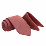 Ballyliffin Tie + Pocket Square Set // Pink + Orange