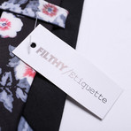 Tralee Tie + Pocket Square Set // Black