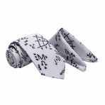 Derive Tie + Pocket Square Set // White