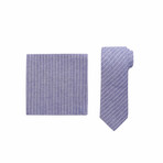 Enodoc Tie + Pocket Square Set // Blue