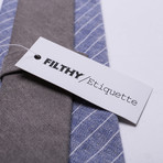 Enodoc Tie + Pocket Square Set // Blue