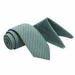 Gailes Tie + Pocket Square Set // Green