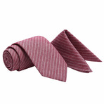 Gleneagle Tie + Pocket Square Set // Maroon