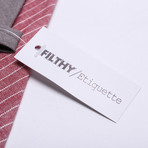 Gleneagle Tie + Pocket Square Set // Maroon