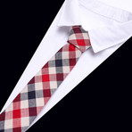 Formby Tie + Pocket Square Set // Red + Black