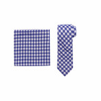 Prestiwck Tie + Pocket Square Set // Blue