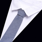 November Shine Tie + Pocket Square Set // Blue