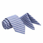 Ganton Tie + Pocket Square Set // Blue