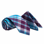 Jetram Tie + Pocket Square Set // Purple