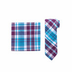 Jetram Tie + Pocket Square Set // Purple