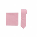 Sunningdale Tie + Pocket Square Set // Pink