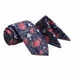 Aberdeen Tie + Pocket Square Set // Navy
