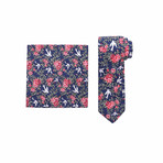 Aberdeen Tie + Pocket Square Set // Navy