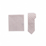 Turnberry Tie + Pocket Square Set // Cream