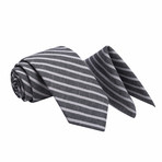 Jubilee Tie + Pocket Square Set // Grey