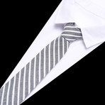 Jubilee Tie + Pocket Square Set // Grey