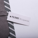 Jubilee Tie + Pocket Square Set // Grey