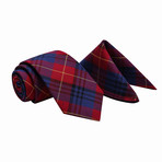 Machrihanish Tie + Pocket Square Set // Red