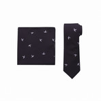 Andrews Tie + Pocket Square Set // Navy