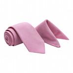 Dornoch Tie + Pocket Square Set // Pink