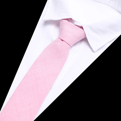 Dornoch Tie + Pocket Square Set // Pink