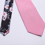 Dornoch Tie + Pocket Square Set // Pink