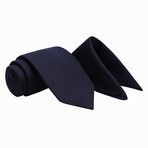 Birkdale Tie + Pocket Square Set // Black