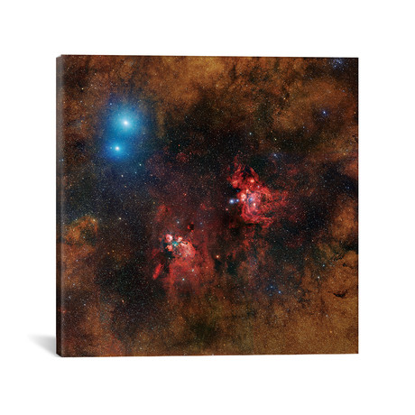Cat Paw Nebula Mosaic (18"W x 18"H x 0.75"D)