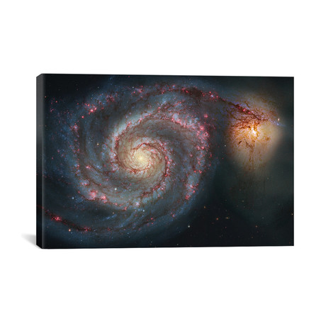 M51, The Whirlpool Galaxy I (18"W x 26"H x 0.75"D)