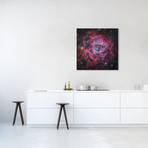 The Rosette Nebula In Monoceros Mosaic (18"W x 18"H x 0.75"D)