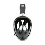 Full Face Snorkel Mask // GoPro Edition // Black (Small/Medium)