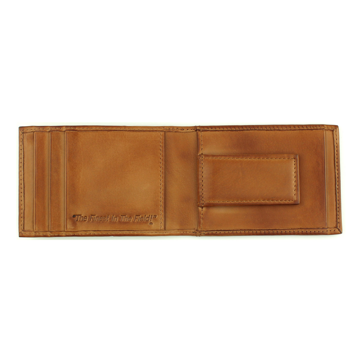 Line Drive Front Pocket Wallet // Tan - Rawlings Leather Goods - Touch ...