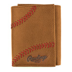 Home Run Trifold Wallet // Cognac