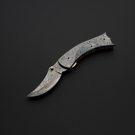 Rayden Blue Bone Folding Knife