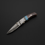 Dai Turquoise & Bone Folding Knife