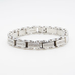Bike Chain Link Bracelet // Silver