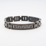 Greek Key Bracelet // Black