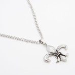 Fleur De Lis Pendant // Silver