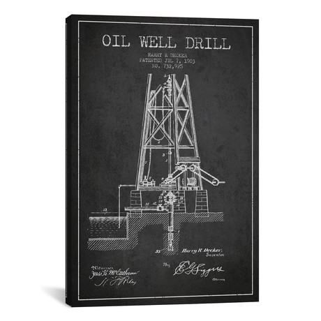 Oil Well Drill (18"W x 26"H x 0.75"D)
