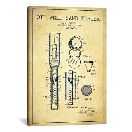 Oil Well Tester Vintage (18"W x 26"H x 0.75"D)
