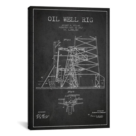 Oil Rig I (18"W x 26"H x 0.75"D)