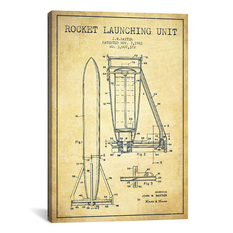 Rocket Unit Vintage (18"W x 26"H x 0.75"D)
