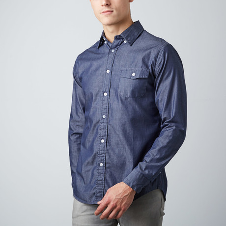 The Best Shirt Ever // Slim Cut // Long Sleeve // Chambray (XS)