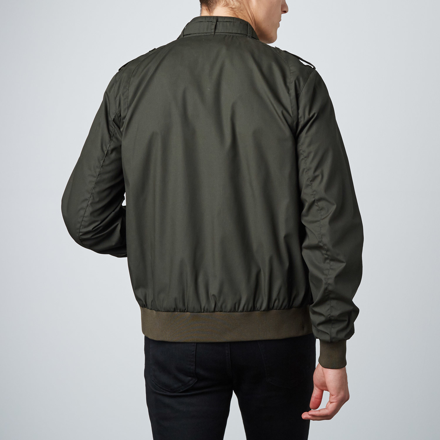 Iconic Racer Jacket // Dark Green (S) - Members Only - Touch of Modern
