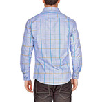 Lucas Long-Sleeve Button-Up Shirt // Blue (2XL)