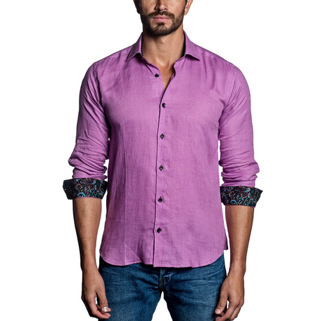 Long Sleeve Shirt // Fuchsia (S)