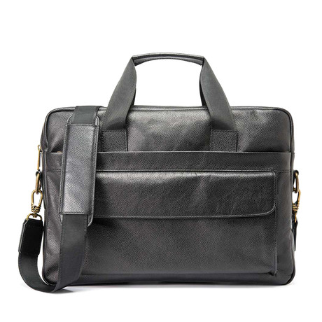 Model No. 1 // Leather Briefcase // Black