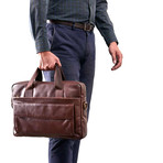 Model No. 1 // Leather Briefcase // Brown