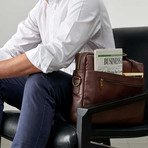 Model No. 1 // Leather Briefcase // Brown