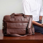 Model No. 1 // Leather Briefcase // Brown